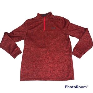 Under Armour Red X-Storm Quarter Zip Pullover Small